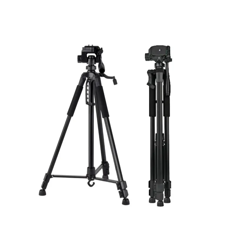 Ảnh Tripod Máy Ảnh Kiêm Chân Quay Điện Thoại F580S, Tripod Du Lịch Gậy Quay Video Đa Năng Cao 1.8m 1