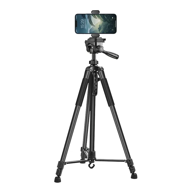 Ảnh Tripod Máy Ảnh Kiêm Chân Quay Điện Thoại F580S, Tripod Du Lịch Gậy Quay Video Đa Năng Cao 1.8m 3