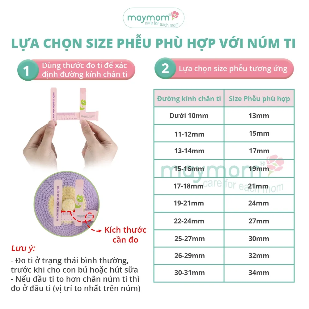 Ảnh Trợ Phễu Maymom Size 13-15-17-19-21mm, Đệm Giảm Hạ Size Phễu Hút Sữa, Cup Vắt Sữa, Chất Liệu Silicone Êm Ái và An Toàn 2
