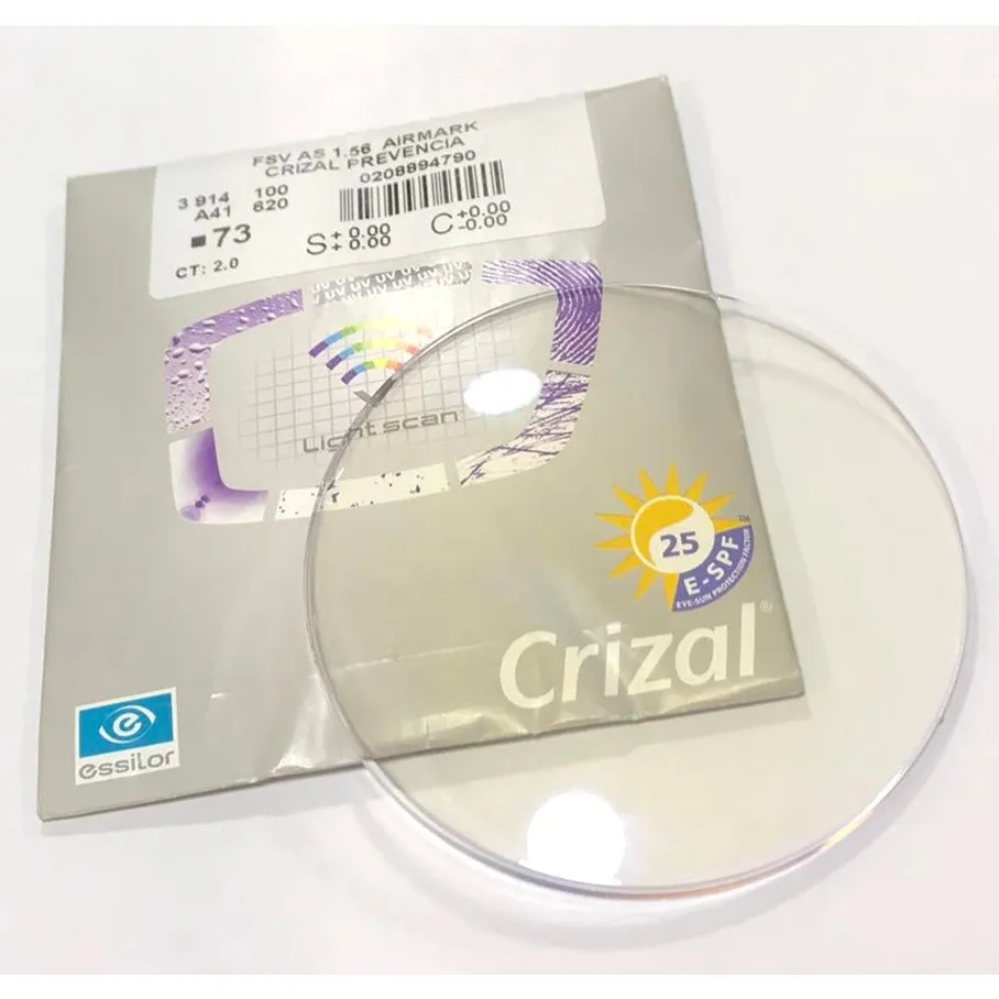 Ảnh Tròng kính chống ánh sáng xanh Essilor Crizal Prevencia - Pháp cho mắt kính cận loạn 1