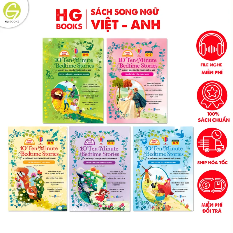 Ảnh Truyện Cổ Tích Song Ngữ Việt Anh 10 Phút Đọc Truyện Cho Bé Trước Giờ Ngủ 10 Minutes Bedtime Stories 1