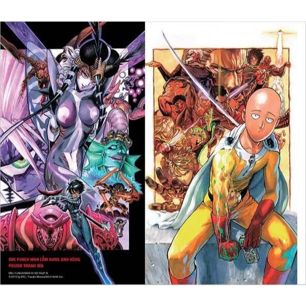 Ảnh Truyện tranh One Punch Man: Cẩm nang anh hùng - TÁI BẢN Tặng kèm Sticker + Trang màu - NXB Kim Đồng 1