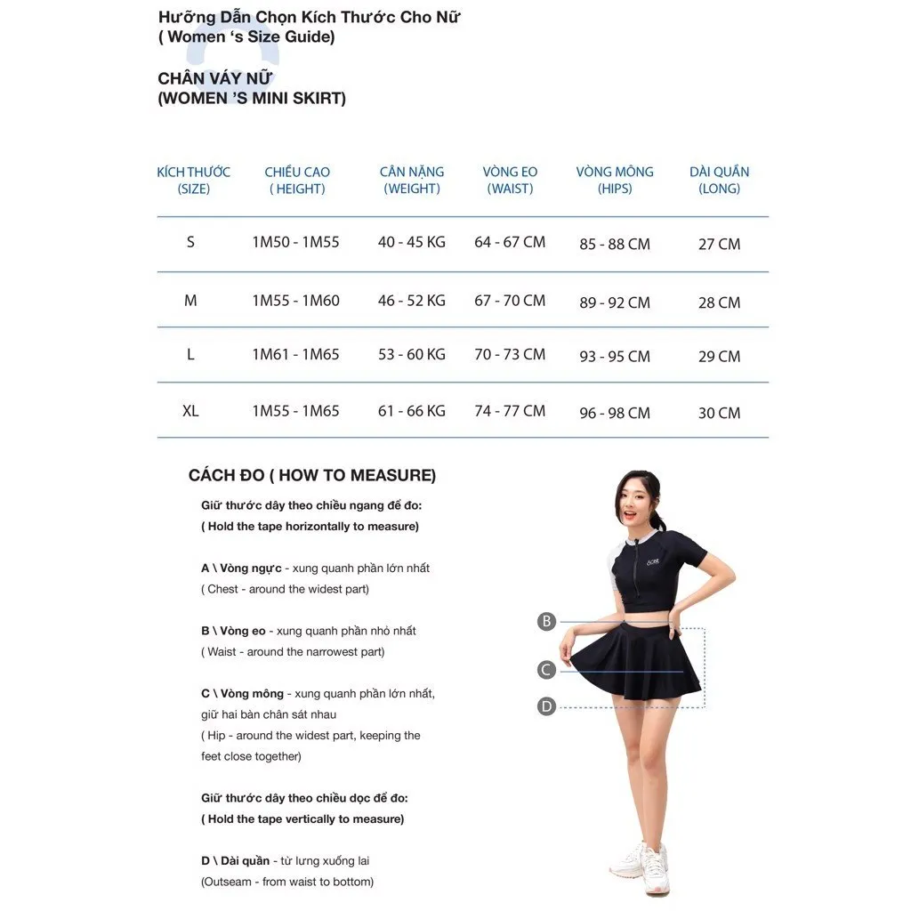 Ảnh Tryphena Chân váy bơi nữ lưng cao SOBIE 4