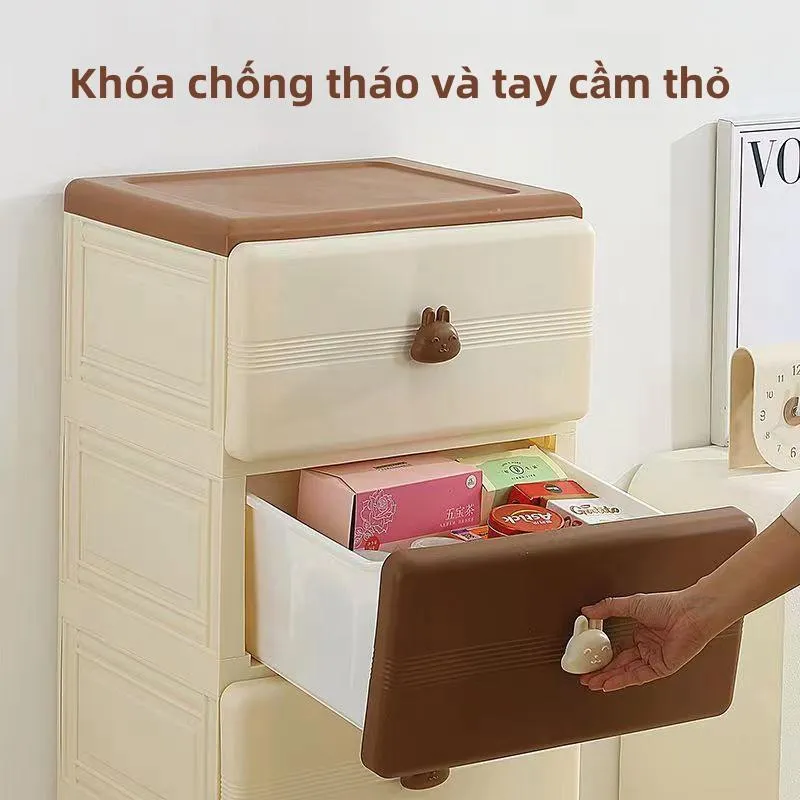 Ảnh Tủ bảo quản Tủ kéo Tủ đựng đồ phòng ngủ nhà bếp phòng tắm tủ quần áo trẻ em hoạt hình 2