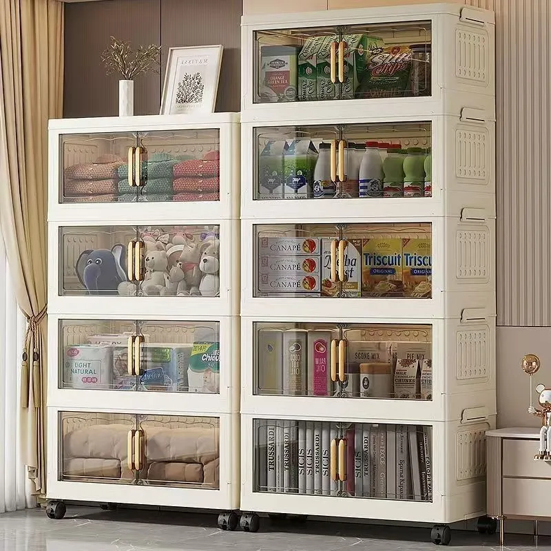 Ảnh Tủ nhựa lưu trữ đa năng 50/55 cm, thiết kế gấp gọn trong 1 giây, dễ dàng di chuyển với bánh xe tiện ích 2