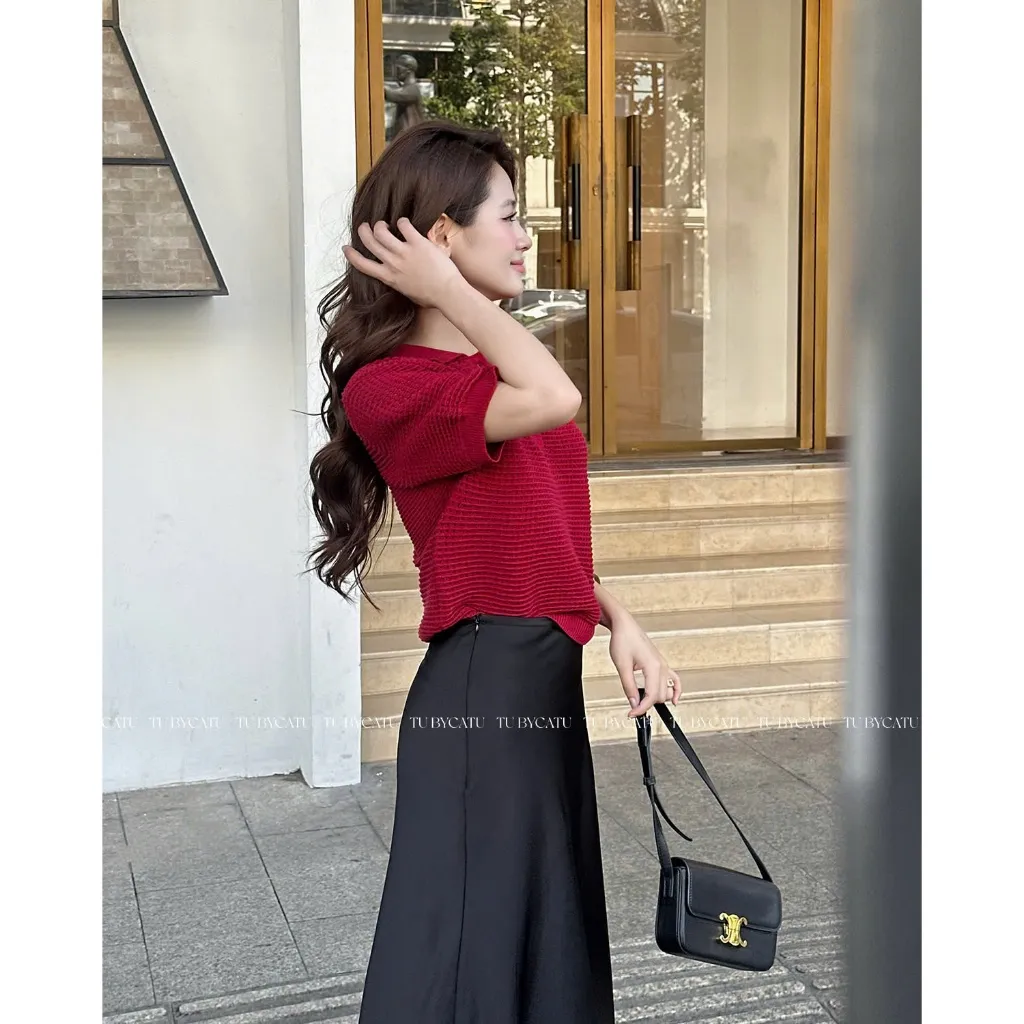 Ảnh TUBYCATU | Chân váy Satin Midi Skirt nhiều màu 4