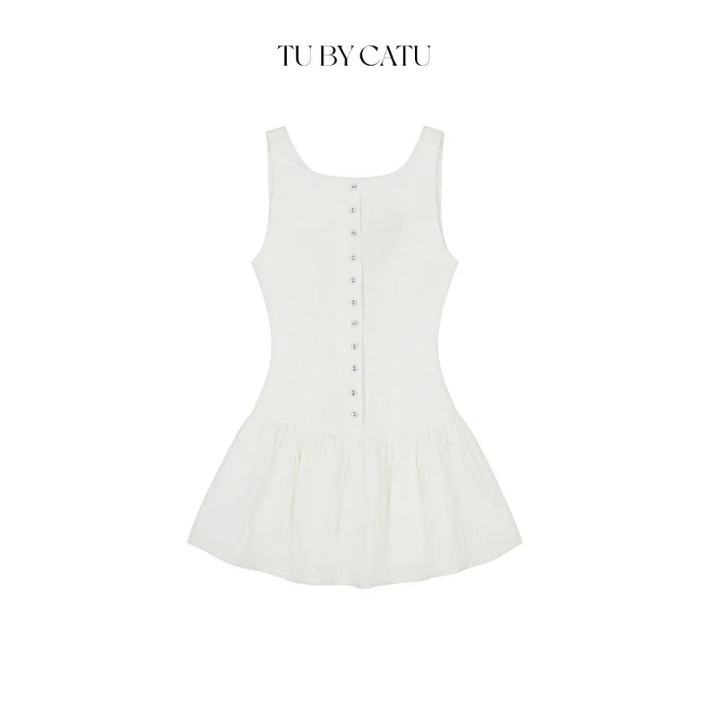 Ảnh TUBYCATU | Đầm sát nách Sandra White Dress 1