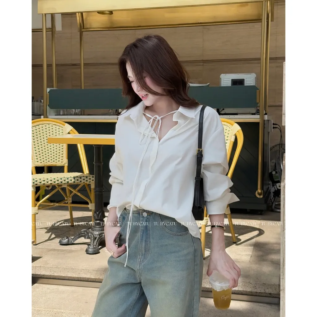 Ảnh TUBYCATU | Lani White Shirt 4