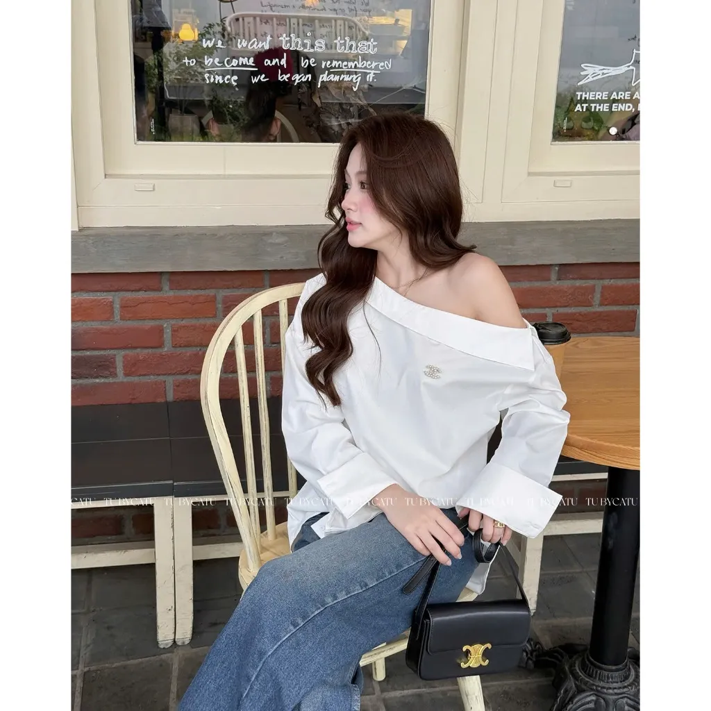 Ảnh TUBYCATU | Sarah White Shirt 4