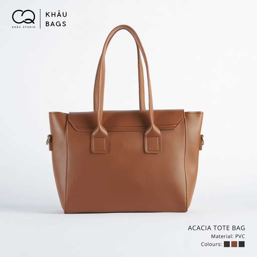 Ảnh Túi ACACIA tote da KHÂU BY CQ đeo chéo đựng vừa A4, Laptop 3