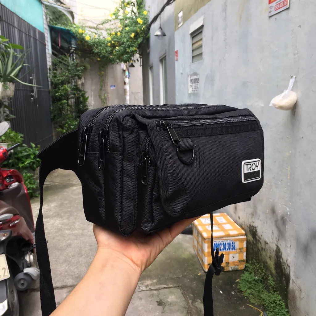 Ảnh Túi bao tử Size to đeo hông nhiều ngăn TROY TR01 4