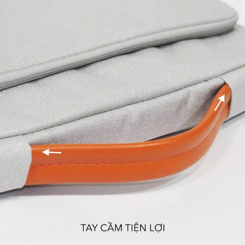 Ảnh Túi Chống Sốc, Chống Nước Macbook/Laptop Lucas Plus Có Quai Xách, Ngăn Đựng Phụ Kiện Riêng Tiện Lợi 3