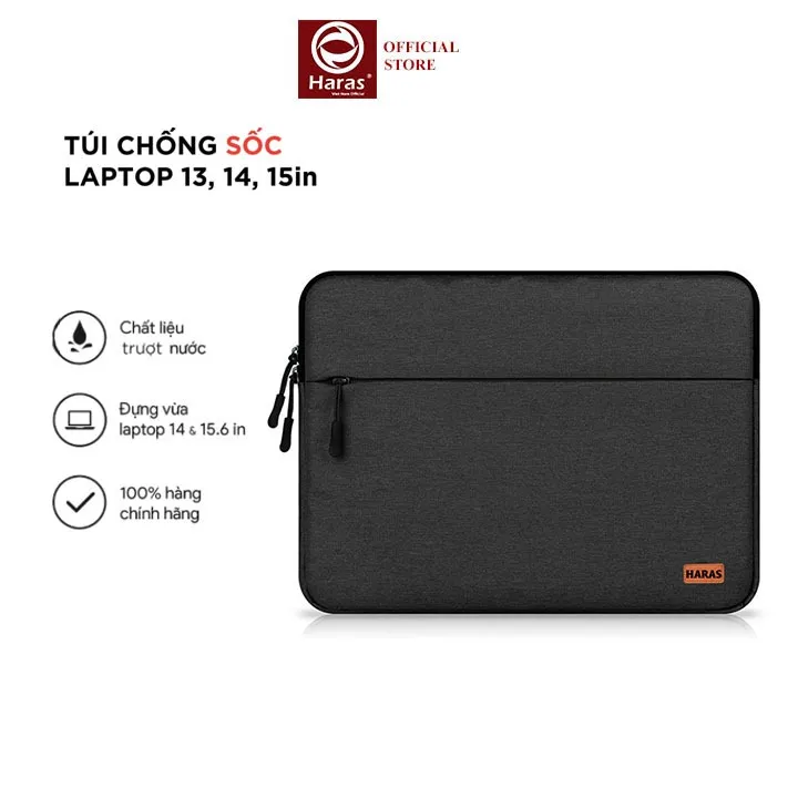 Ảnh Túi Chống Sốc Laptop, Chống Trầy Xước Bảo Vệ Máy Tính, Túi Đựng Vừa Laptop 13 inch 14 inch 15.6 inch HARAS 4