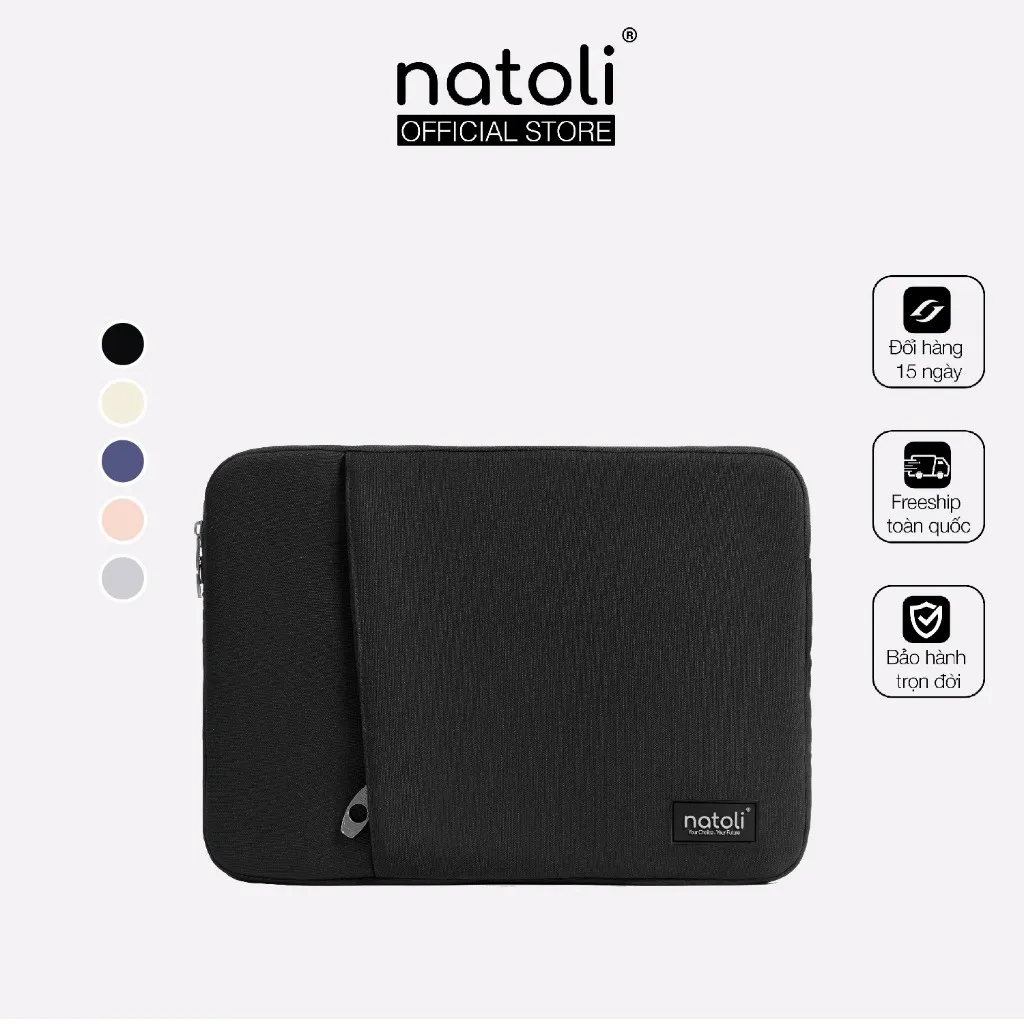 Đánh Giá Túi Chống Sốc Laptop NATOLI Eager Bag T7: Dày Dặn, Kháng Nước, Đủ Size