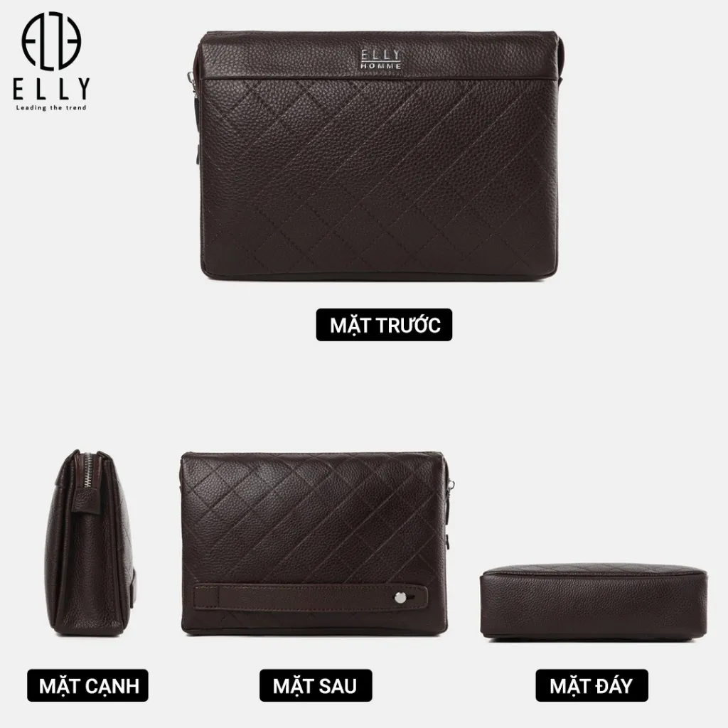Ảnh Túi clutch nam da thật  ELLY HOMME – ECM11 3