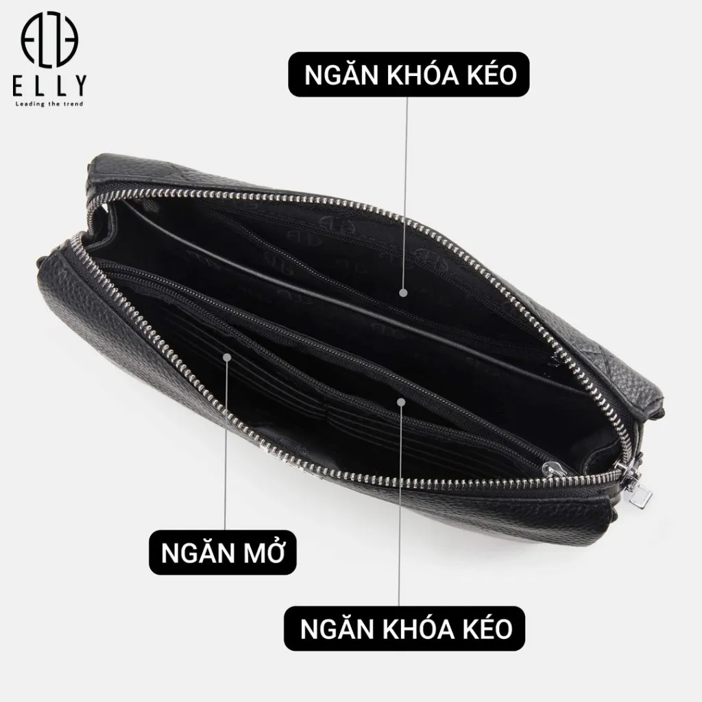 Ảnh Túi clutch nam da thật  ELLY HOMME – ECM11 4