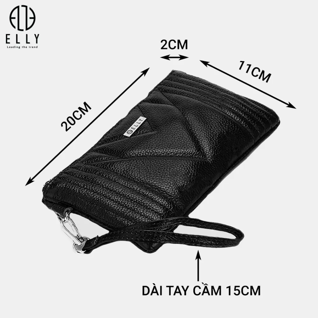 Ảnh Túi clutch nữ cao cấp da thật ELLY – EC18 4