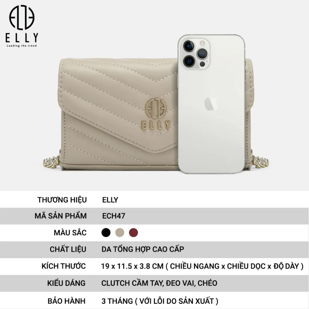 Ảnh Túi clutch nữ thời trang cao cấp ELLY – ECH47 3