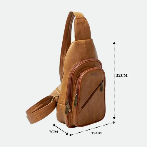 Ảnh Túi da đeo chéo CNT Unisex phong cách hàn quốc MQ05 2