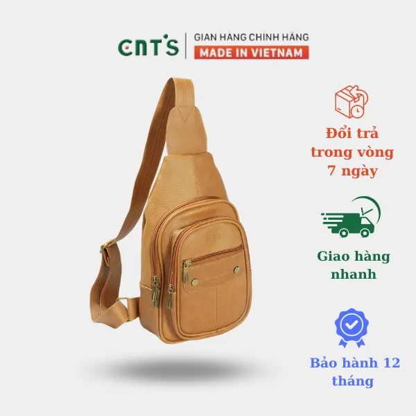 Ảnh Túi da đeo chéo CNT unisex MQ11 nhiều màu phong cách hàn quốc 1