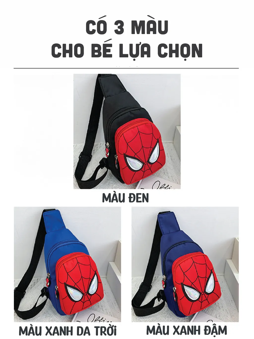 Ảnh Túi đeo chéo cho bé 1989KIDS túi lì xì cho bé hình người nhện túi cho bé trai đi chơi tết đáng yêu 3