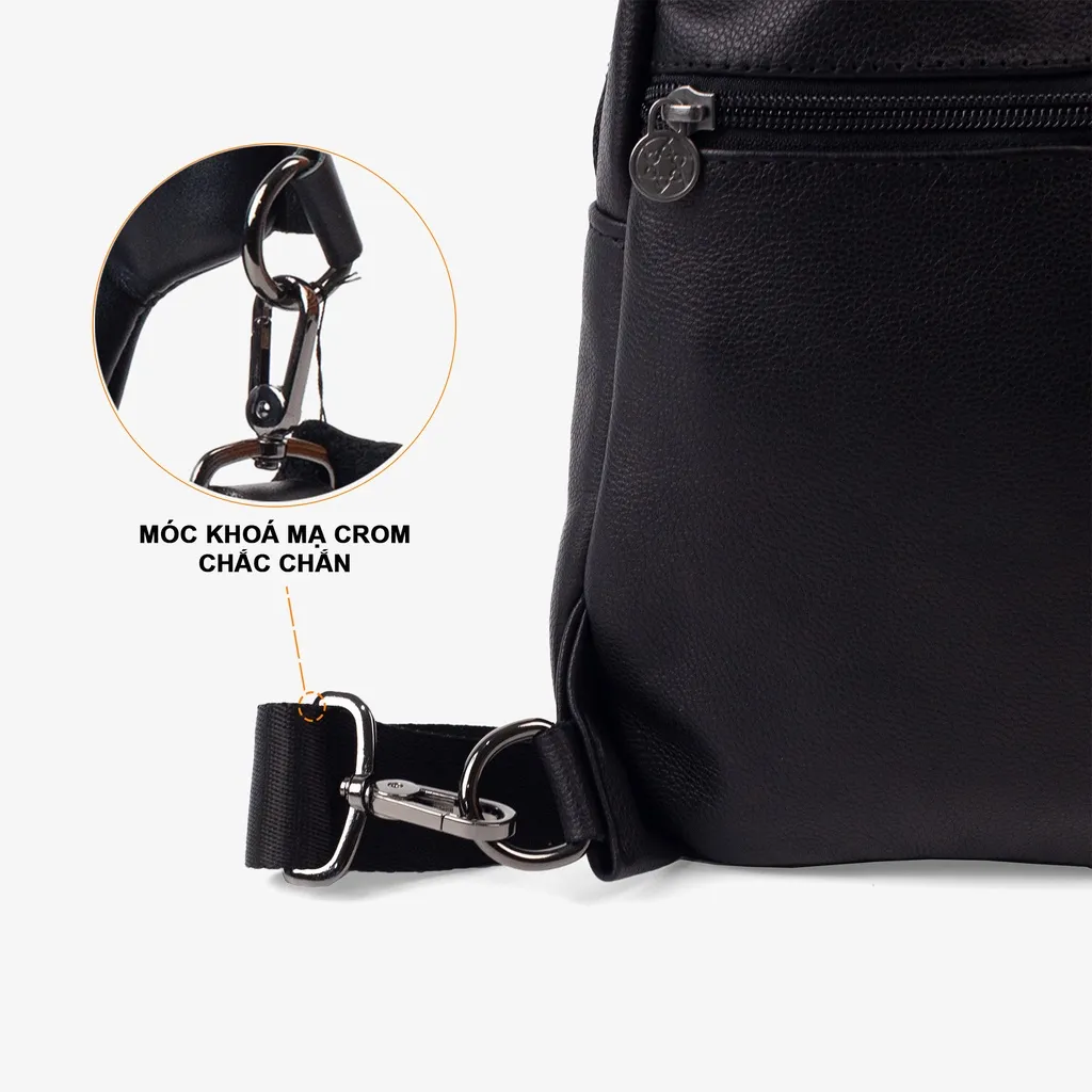 Ảnh Túi đeo chéo nam da bò Nappa Venus DC108 - Bụi leather - Bảo hành 12 tháng 4