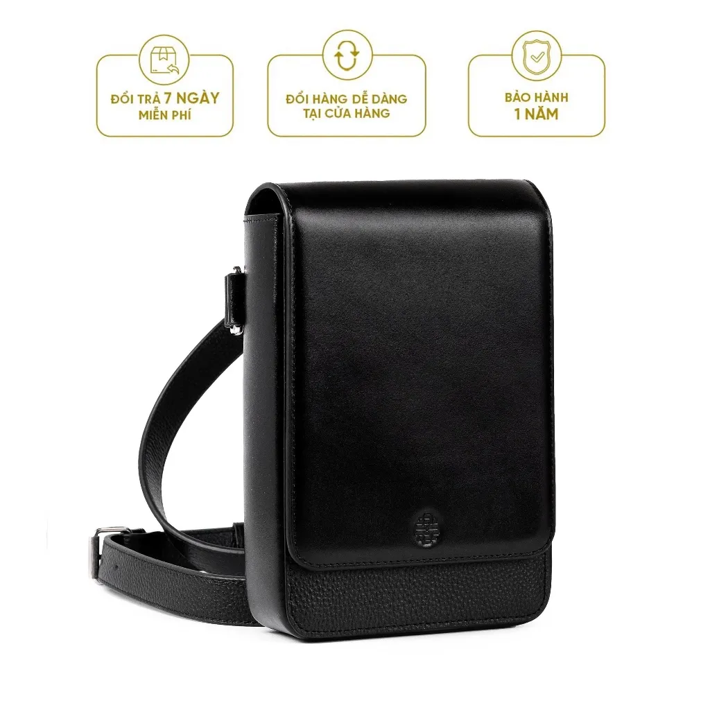 Ảnh Túi đeo chéo nam da Bò Ý - MAISON BE PHONE BAG - BAG07 - Thương hiệu Be Classy 1
