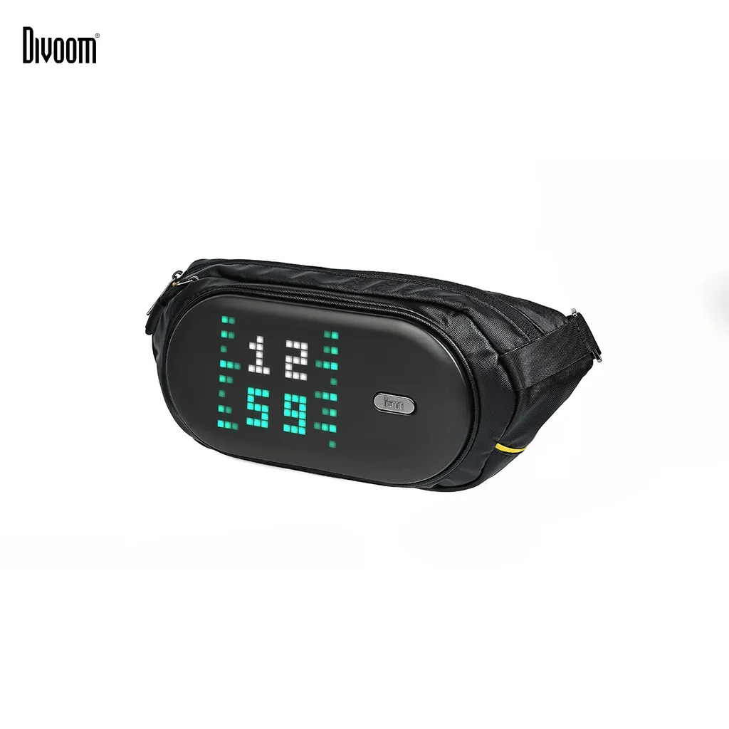 Ảnh Túi đeo chéo nam nữ Divoom Pixoo SlingBag-C kết hợp màn hình LED hiển thị pixel art, túi chéo nhỏ gọn, chống thấm nước 2