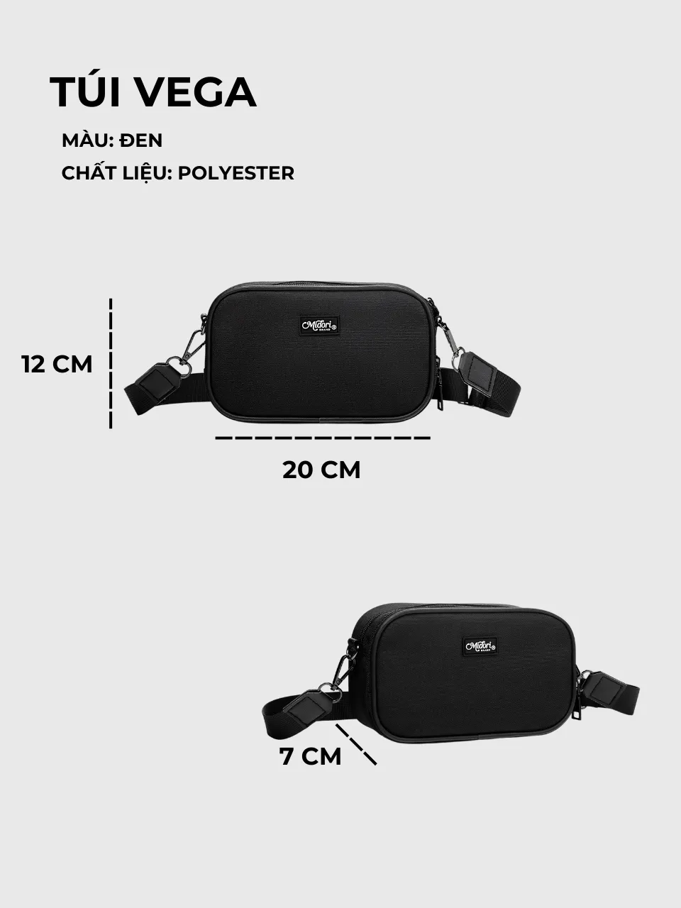 Đánh Giá Túi Đeo Chéo VEGA M STUDIO: Unisex, Kháng Nước, Streetwear - 199K