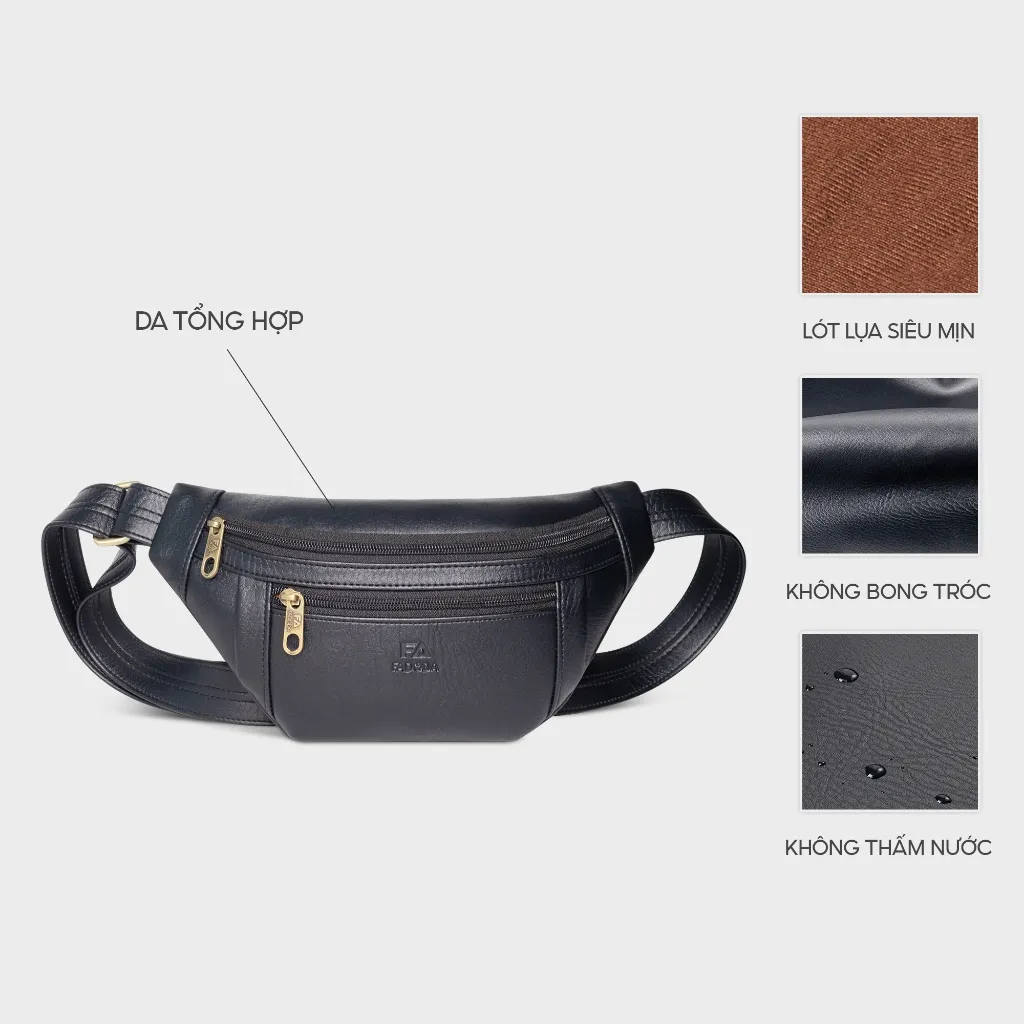 Ảnh Túi đeo chéo bao tử thời trang unisex FA DO DA FDC8 3