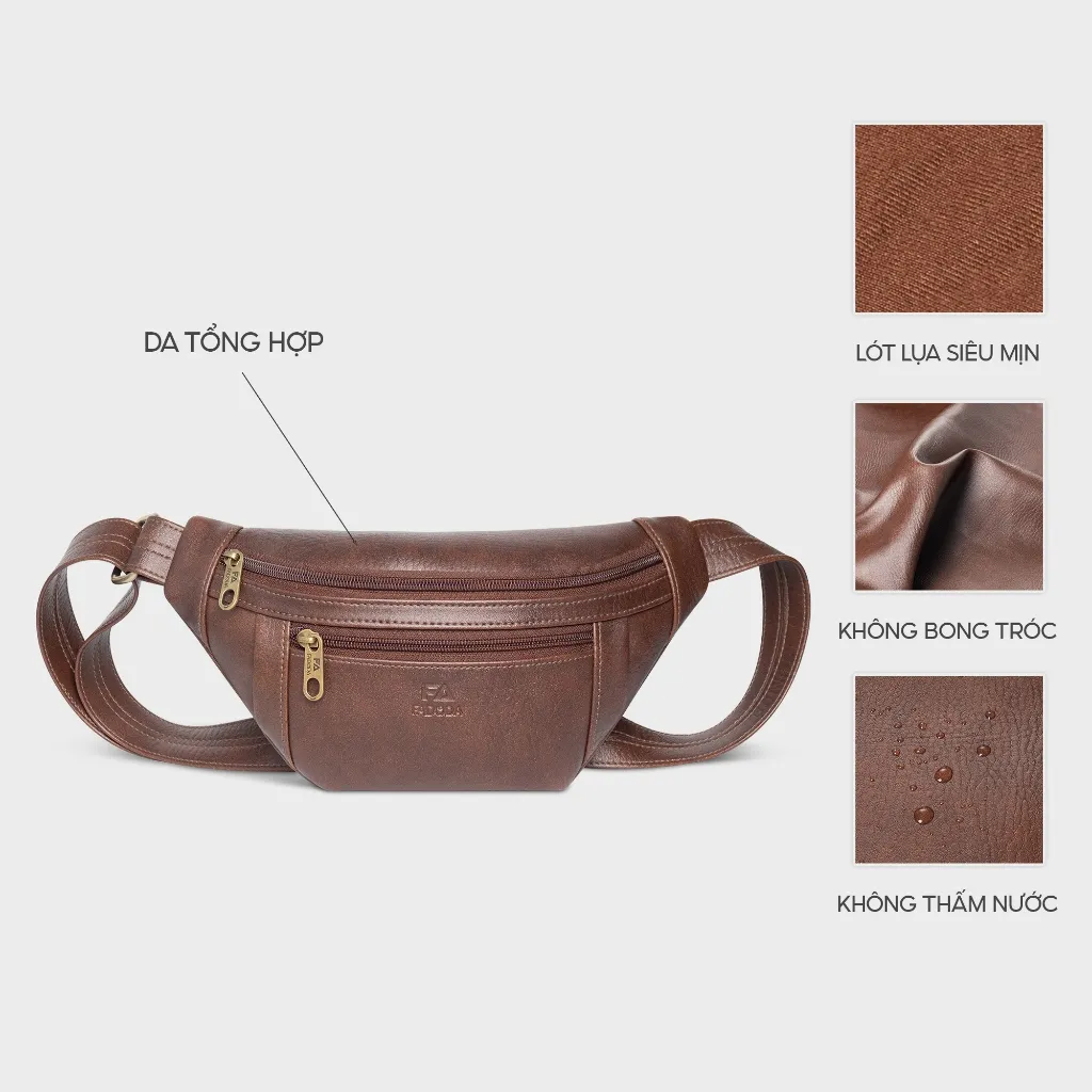 Ảnh Túi đeo chéo bao tử unisex thời trang trẻ FADODA FDC8 3
