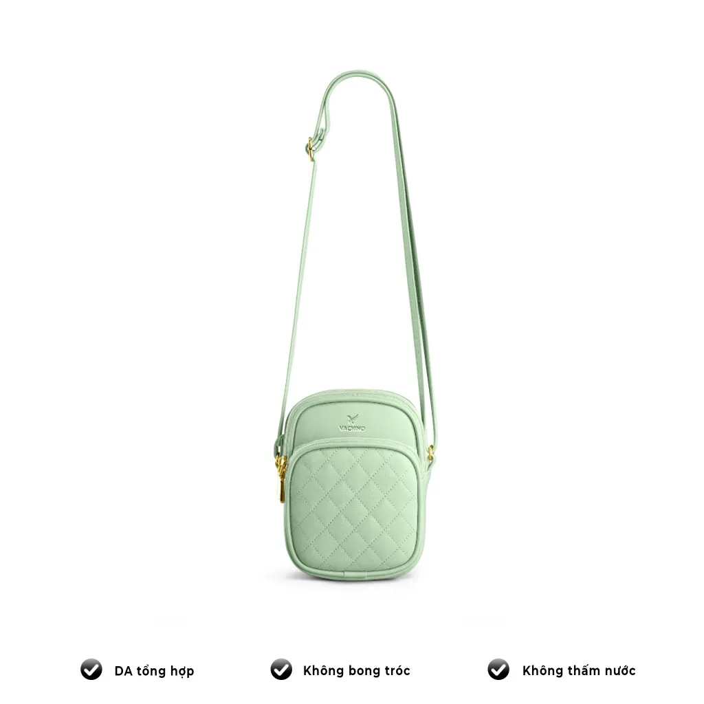 Ảnh Túi đeo chéo da nữ Celina thêu hoạ tiết VACHINO-TX034 4