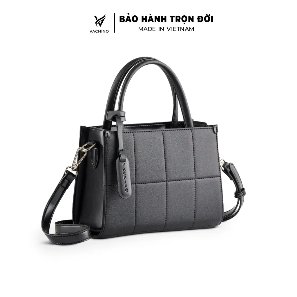 Ảnh Túi đeo chéo da nữ dáng vuông sang chảnh thời trang VACHINO-TX054 1