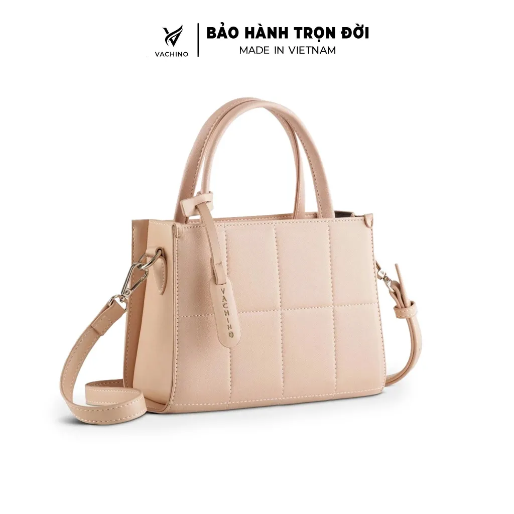 Ảnh Túi đeo chéo da nữ dáng vuông sang chảnh thời trang VACHINO-TX054 3