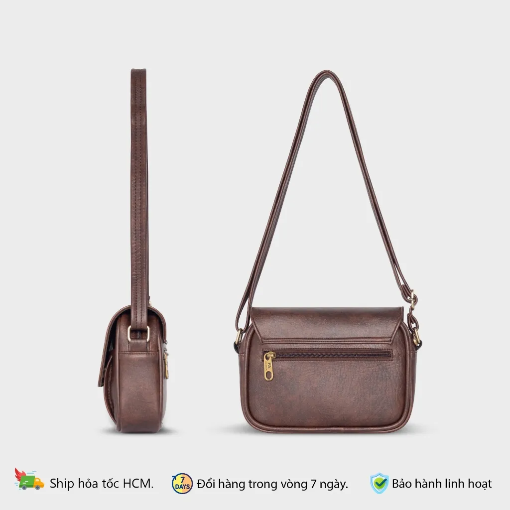 Ảnh Túi đeo chéo da thời trang cao cấp nhiều ngăn Fadoda FN22 4