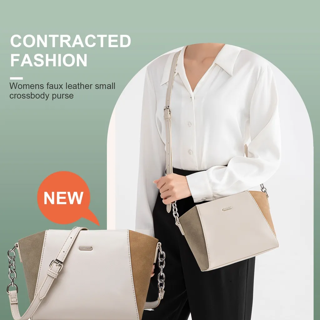 Ảnh Túi đeo chéo DAVID JONES bằng da pu phối dây xích thời trang mùa xuân cho nữ 3