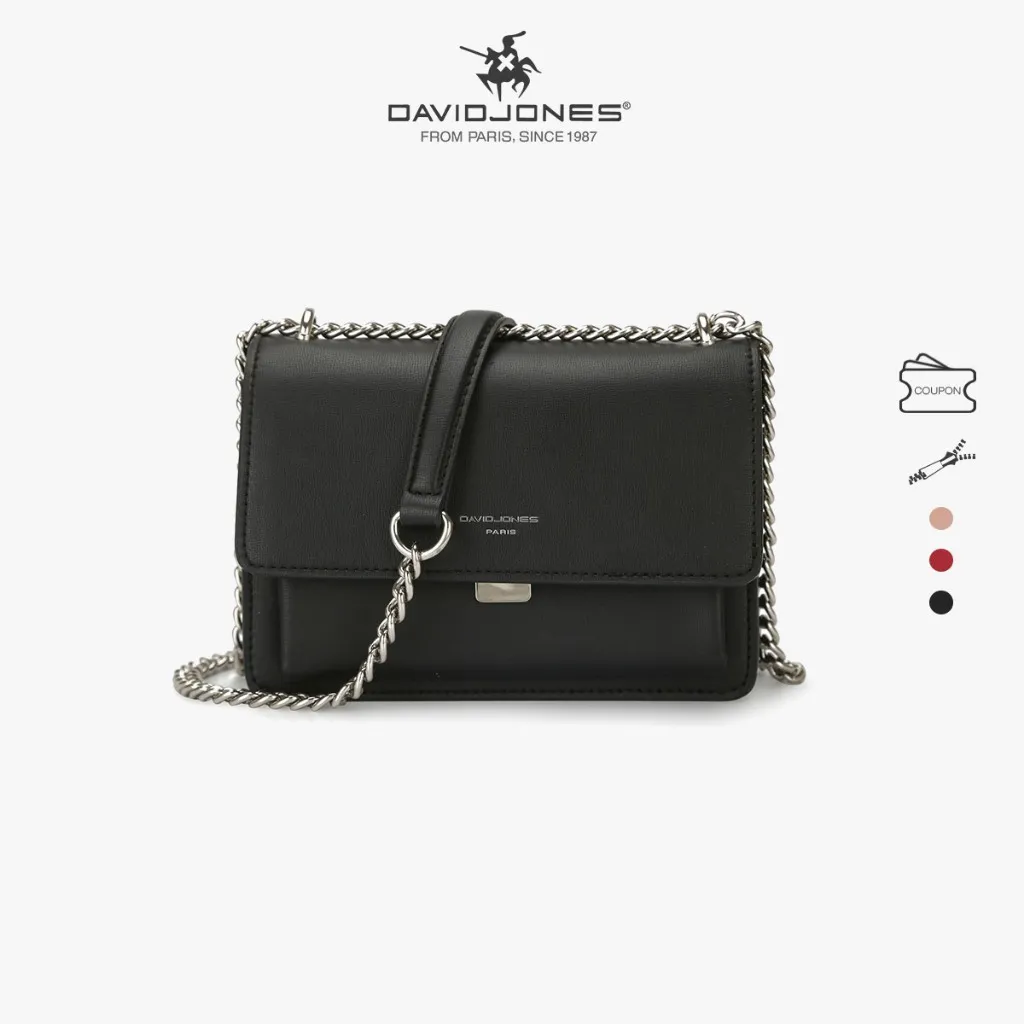 Ảnh Túi đeo chéo DAVID JONES phong cách paris nắp gập thời trang dành cho nữ 1