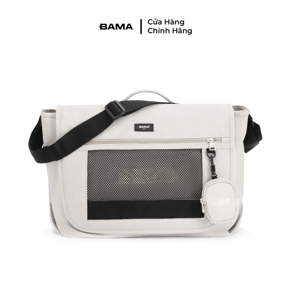 Ảnh Túi đeo chéo đi học đi làm nam nữ BAMA Mesh Fabric Cross Bag MF302 chống nước nhiều ngăn, cặp đeo chéo nam thời trang 1