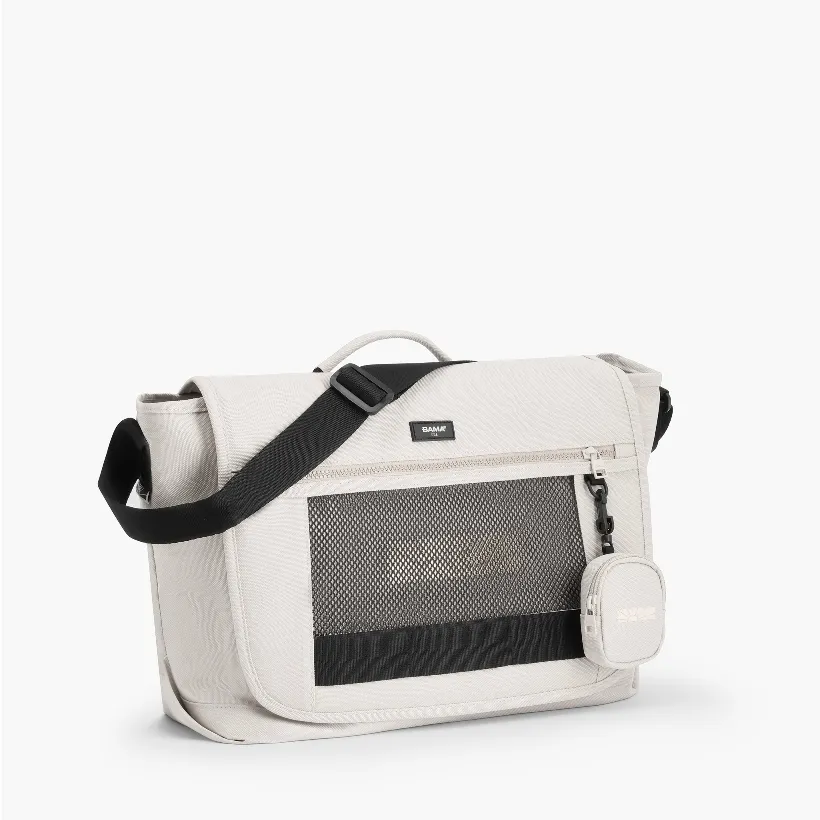 Ảnh Túi đeo chéo đi học đi làm nam nữ BAMA Mesh Fabric Cross Bag MF302 chống nước nhiều ngăn, cặp đeo chéo nam thời trang 2