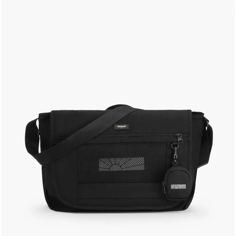 Ảnh Túi đeo chéo đi học đi làm nam nữ BAMA Mesh Fabric Cross Bag MF302 chống nước nhiều ngăn, cặp đeo chéo nam thời trang 4