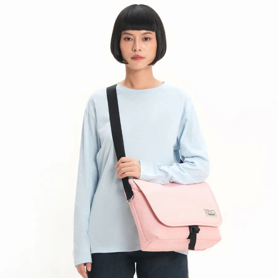 Ảnh Túi đeo chéo đi học đi làm nam nữ BAMA New Basic Cross Bag NB303 chống nước nhiều ngăn, cặp đeo chéo nam thời trang 4