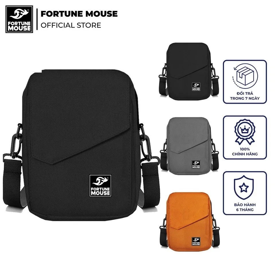Ảnh Túi đeo chéo ipad Fortune Mouse Hàn Quốc FV1 - Túi Lớn 2