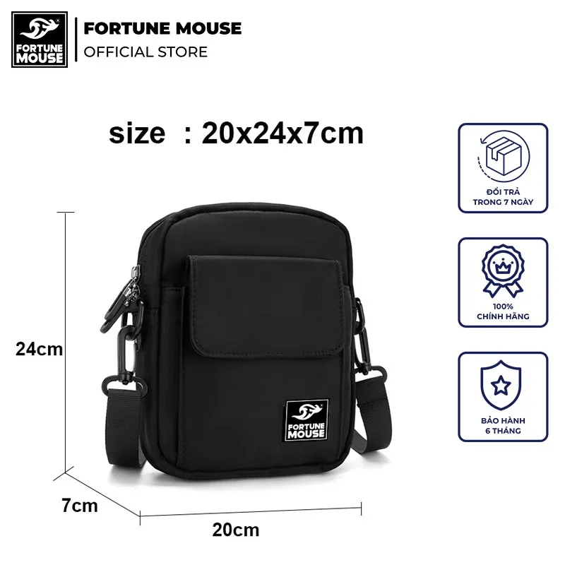 Ảnh Túi đeo chéo ipad Fortune Mouse Hàn Quốc FV1 - Túi Lớn 3
