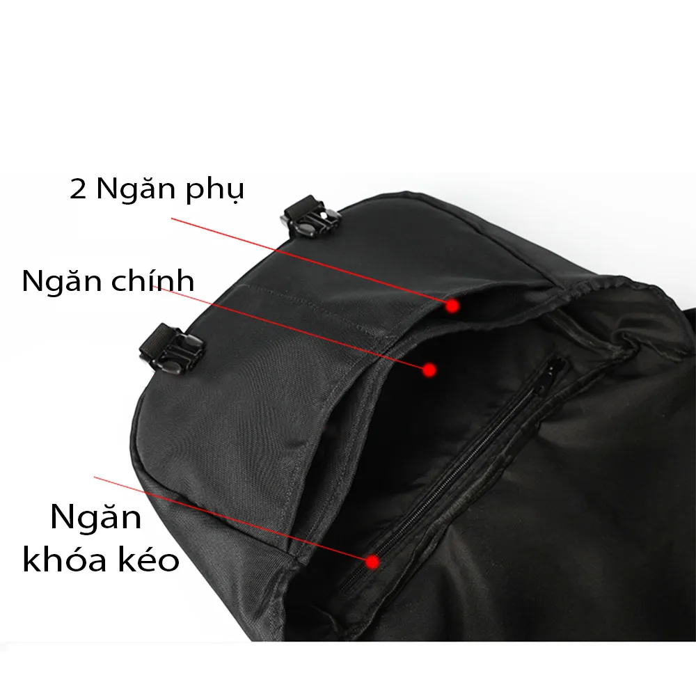 Ảnh Túi đeo chéo nam cỡ lớn chất vải dù cao cấp sử dụng đi học đi làm tiện lợi CHENNY CN88 3