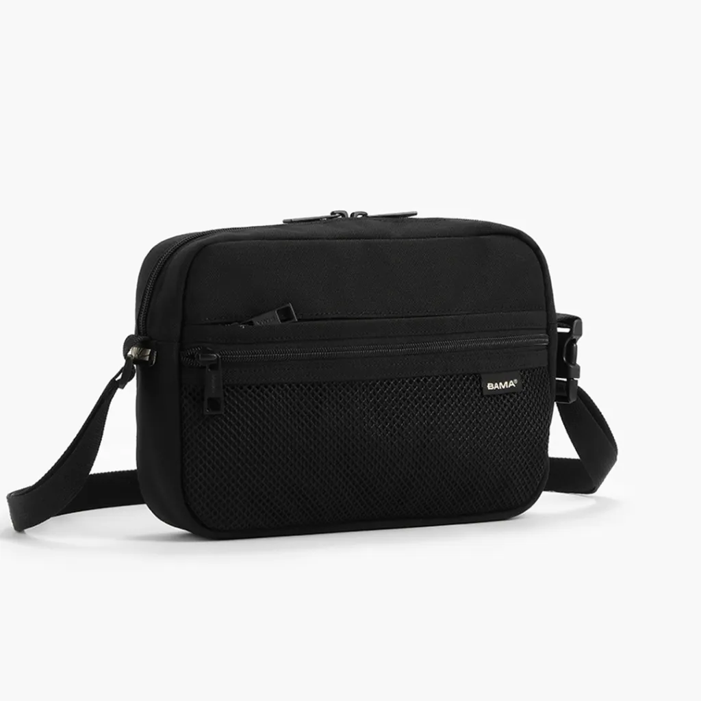Ảnh Túi đeo chéo nam nữ BAMA Mesh Fabric Shoulder Bag MF202 chống nước nhiều ngăn, túi mini vải canvas thời trang 1