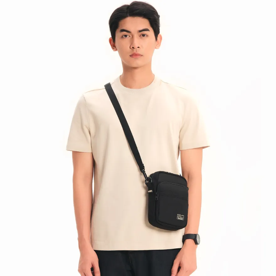 Ảnh Túi đeo chéo nam nữ BAMA New Basic Shoulder Bag NB205 chống nước nhiều ngăn, túi mini vải canvas thời trang 4