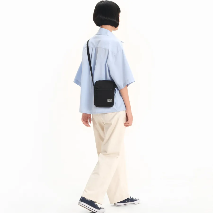 Ảnh Túi đeo chéo nam nữ BAMA New Basic Shoulder Bag NB201 chống nước nhiều ngăn, túi mini vải canvas thời trang 4