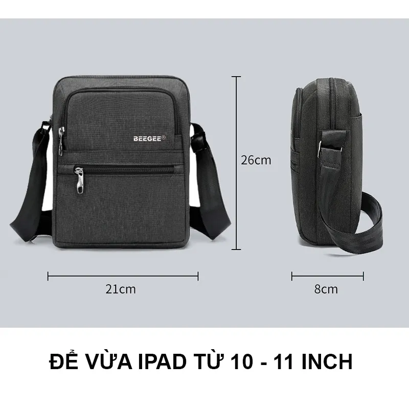 Ảnh Túi đeo chéo nam nữ thời trang BEE GEE 0148 để điện thoại ipad chống thấm nước đẹp giá rẻ chất lượng tốt 3