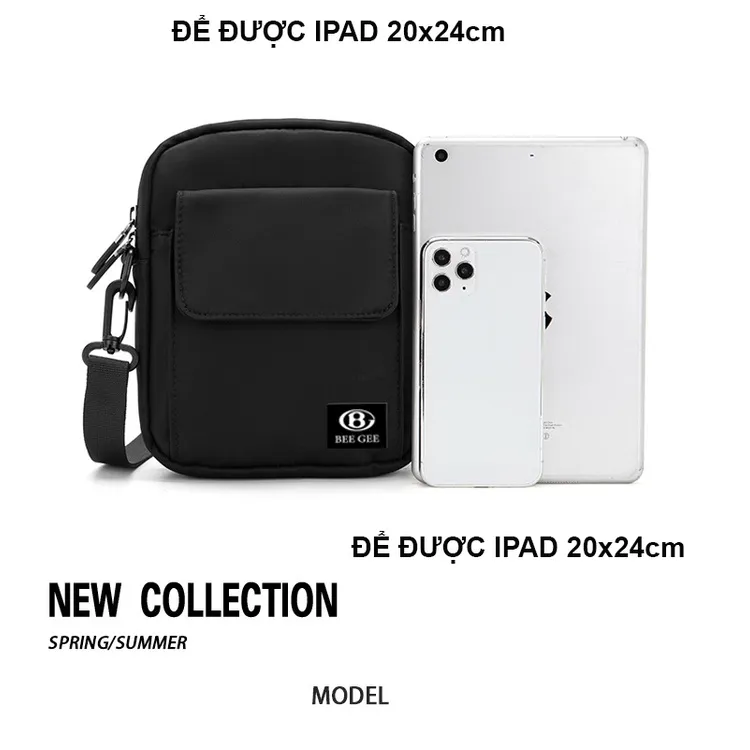 Ảnh Túi đeo chéo nam nữ thời trang BEE GEE 0127 để điện thoại ipad chống thấm nước đẹp giá rẻ chất lượng tốt 3