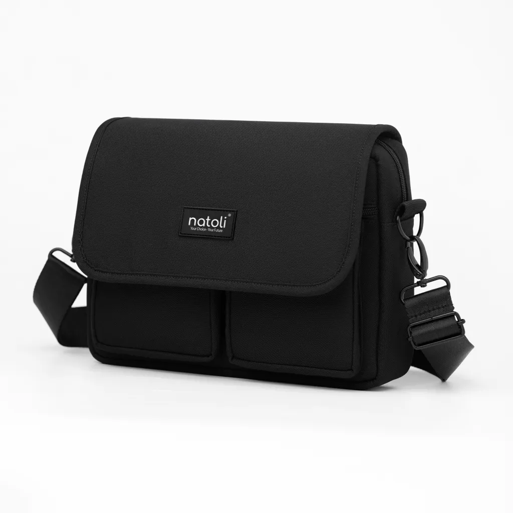 Ảnh Túi đeo chéo nam nữ Thương hiệu Natoli nhiều ngăn đi chơi đi học cao cấp BST Energetic CrossBag T12 4